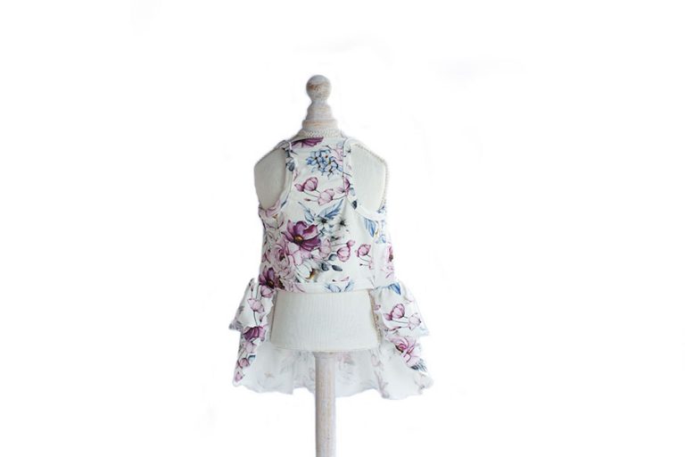 rochie pentru catei cu imprimeu floral