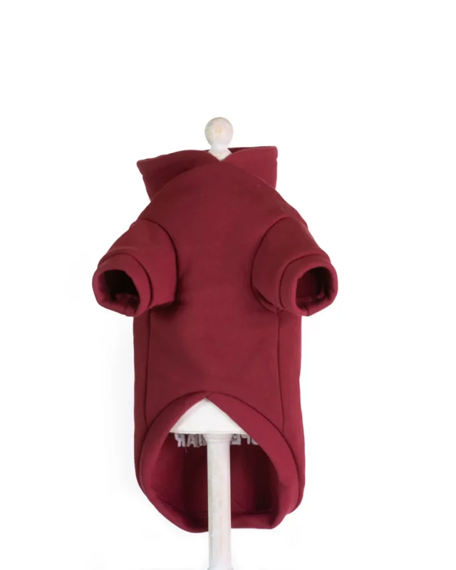 Hanorac roșu pentru câini cu imprimeu New York Superstar 33 poză față