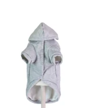 Hanorac gri Koala pentru căței, moale și confortabil, cu glugă și imprimeu simpatic poza fața