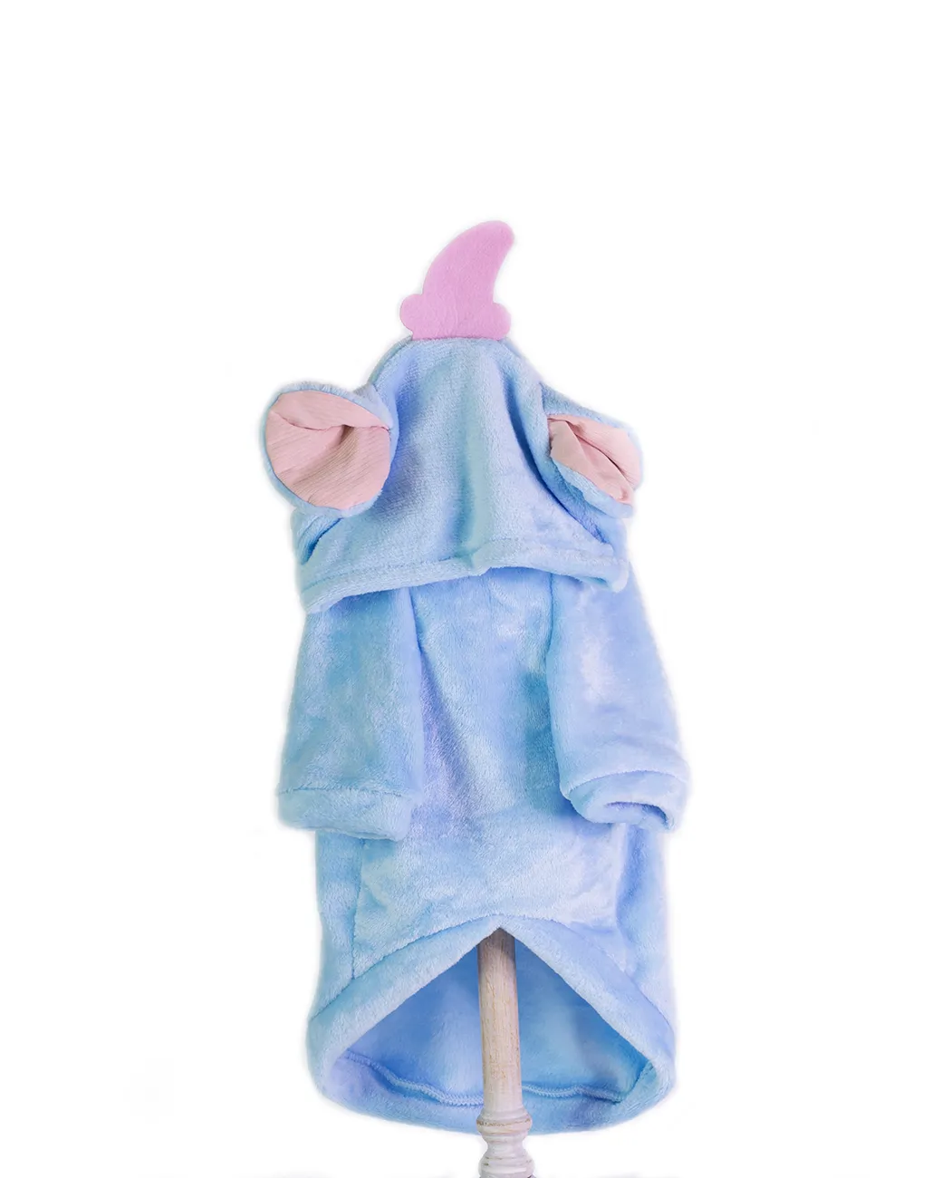 hanorac-unicorn-caini-albastru-pufos hanorac unicorn pentru câini albastru pufos cu urechi roz și corn